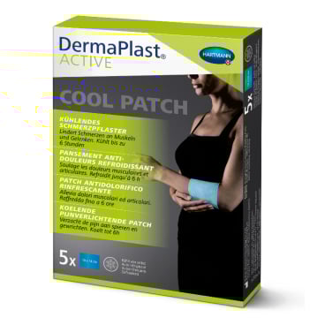 DermaPlast® ACTIVE Cool Patch Kühlpflaster, selbstkühlend 1 Karton = 40 Packungen à 5 Stück - Bild-Darstellung des Produktes 1