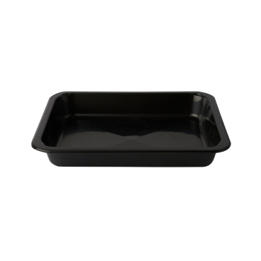 PAPSTAR Mikrowellenschalen Siegelschale, 935 ml, ungeteilt 1 Karton = 10 Packungen à 50 Stück, schwarz - Bild-Darstellung des Produktes 1