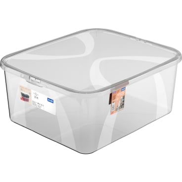Rotho LONA Aufbewahrungsbox mit Deckel, transparent Füllmenge: 19 Liter - Bild-Darstellung des Produktes 1