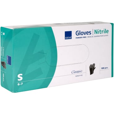 ABENA® Classic Nitril Einweghandschuhe, schwarz 1 Packung = 100 Stück, Größe S - Bild-Darstellung des Produktes 1