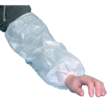ABENA® Ärmelschoner, 40 x 22 cm, weiß 1 Packung = 100 Stück - Bild-Darstellung des Produktes 1