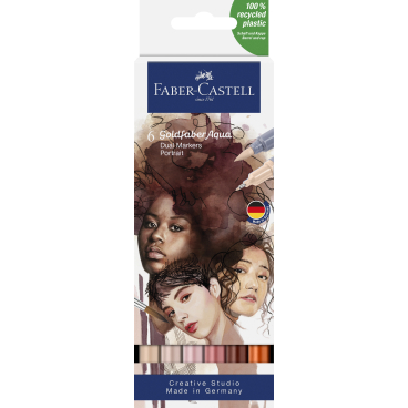 Faber-Castell Goldfaber Aqua Dual Marker Portrait 1 Packung = 6 Stück - Bild-Darstellung des Produktes 1
