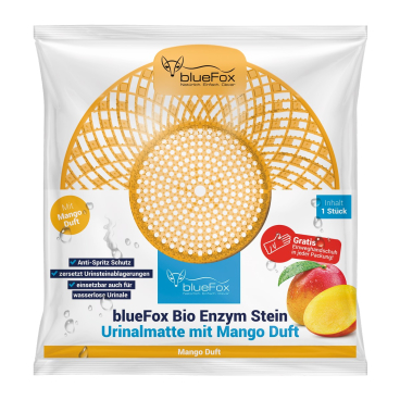blueFox Urinalsieb mit Enzymstein 2in1 Duft: Mango - Bild-Darstellung des Produktes 1