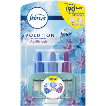 Febreze 3Volution Duftstecker Nachfüller – 20 ml Nachfüllflakon, Aprilfrisch