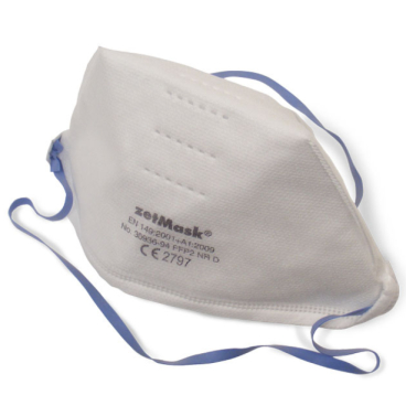 zetMask® FFP2 NR D Feinstaubfiltermasken, ohne Ventil 1 Karton = 12 Boxen à 20 Stück = 240 Stück - Bild-Darstellung des Produktes 1
