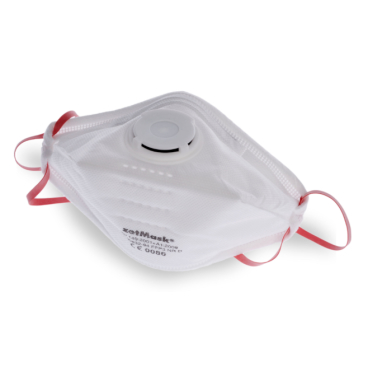 zetMask® FFP3 NR D Feinstaubfiltermasken, mit Ausatemventil 1 Box = 20 Stück - Bild-Darstellung des Produktes 1