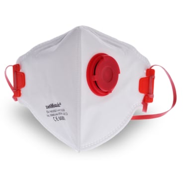 zetMask® FFP2 NR D Feinstaubfiltermaske mit Ventil 1 Box = 15 Stück - Bild-Darstellung des Produktes 1