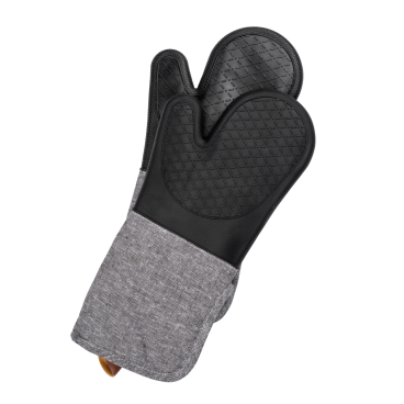 WENKO Ofenhandschuhe Silikon Ada 1 Paar, Farbe: schwarz - Bild-Darstellung des Produktes 1