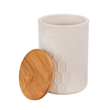 WENKO Aufbewahrungsdose Maya, FSC Maße (B/T x H) Ø 11 x 16 cm, 0,9 Liter - Bild-Darstellung des Produktes 1