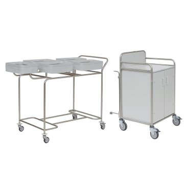 novocal Stationswagen SW 600 inkl. Frischwäscheschrank Kombination Fünffachsammler - Bild-Darstellung des Produktes 1