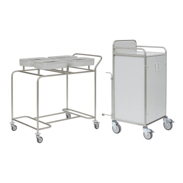 novocal Stationswagen SW 700 inkl. Hohem Frischwäscheschrank Kombination Vierfachsammler + 1 Schublade - Bild-Darstellung des Produktes 1