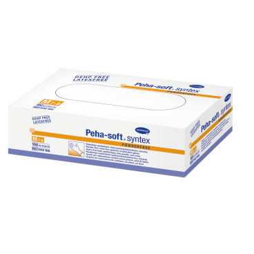 Peha-soft® syntex powderfree Einmalhandschuhe, Vinyl, puderfrei Größe M, mittel - Bild-Darstellung des Produktes 1