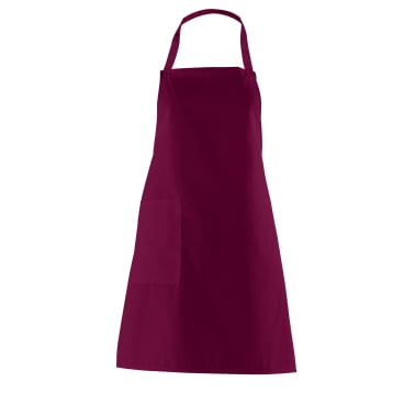 Leiber Latzschürze, ca. 75 cm lang, mit Tasche Farbe: bordeaux - Bild-Darstellung des Produktes 1