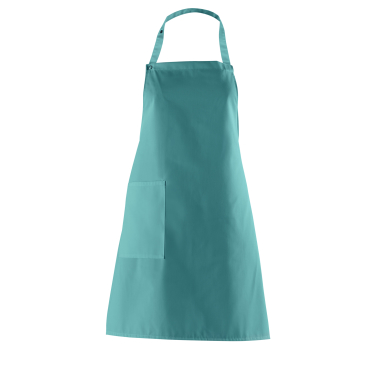 Leiber Latzschürze, ca. 75 cm lang, mit Tasche Farbe: petrol - Bild-Darstellung des Produktes 1