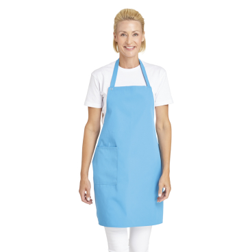Leiber Latzschürze, ca. 75 cm lang, mit Tasche Farbe: türkis - Bild-Darstellung des Produktes 1