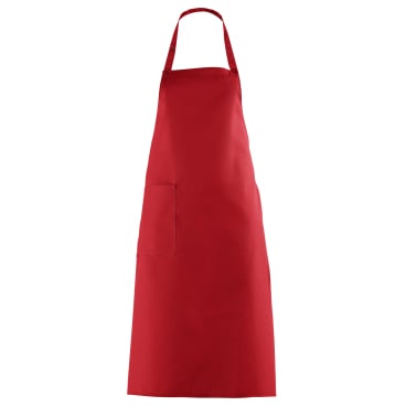 Leiber Latzschürze, ca. 100 cm lang, mit Tasche Farbe: rot - Bild-Darstellung des Produktes 1