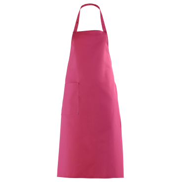 Leiber Latzschürze, ca. 100 cm lang, mit Tasche Farbe: dunkelrosa - Bild-Darstellung des Produktes 1