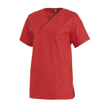 Leiber Schlupfkasack, kurzarm, unisex, rot Größe: 00 (Damen 30/32 = XS, Herren 36/38) - Bild-Darstellung des Produktes 1