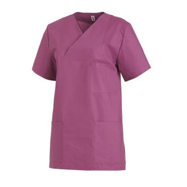 Leiber Schlupfkasack, kurzarm, unisex, brombeer Größe: 0 (Damen 34/36 = S, Herren 40/42 = XS) - Bild-Darstellung des Produktes 1