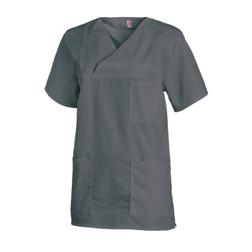 Leiber Schlupfkasack, kurzarm, unisex, anthrazit Größe: III (Damen 46/48 = XL, Herren 52/54 = L) - Bild-Darstellung des Produktes 1