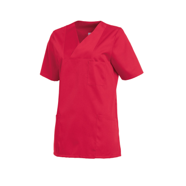 Leiber Damenkasack, kurzarm, leicht tailliert, rot Größe: 3XL - Bild-Darstellung des Produktes 1