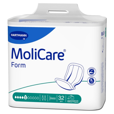 MoliCare® Form Inkontinenzvorlage, 5 Tropfen 1 Packung - 32 Stück - Bild-Darstellung des Produktes 1