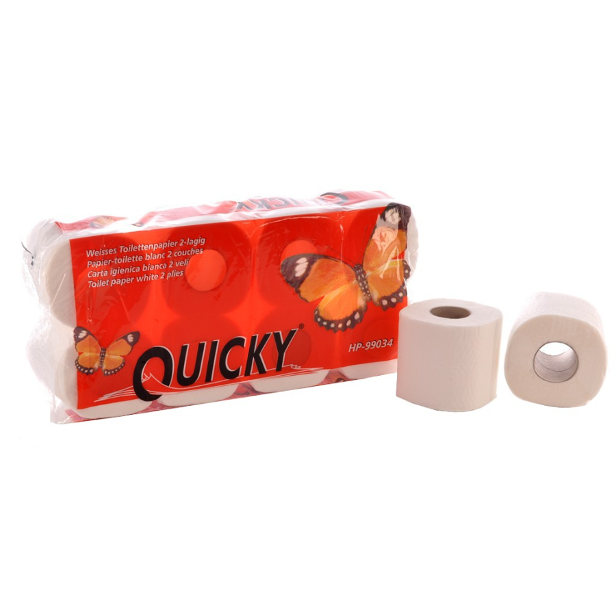 Klopapier WC-Papier 2 lagig weiß NEU 2112 Rollen Toilettenpapier 250 Blatt