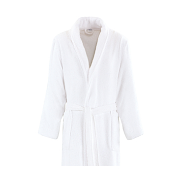 Linco Bademantel Schalkragen Baumwolle, weiß 1 Karton =10 Stück, Größe: XXL - Bild-Darstellung des Produktes 1