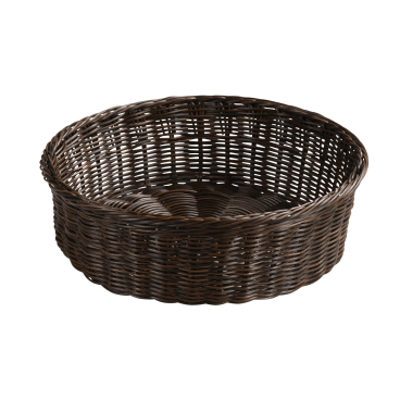 Kesper Brot- und Obstkorb, Kunststoffgeflecht, rund Maße: Durchmesser 36 cm, Höhe: 11 cm, braun - Bild-Darstellung des Produktes 1