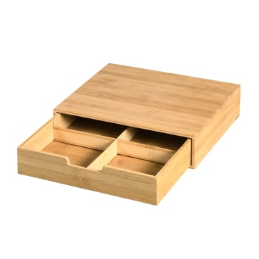 Kesper Kapselschublade, Bambus Maße ( B x L x H): 34 x 31 cm, Höhe: 8 cm - Bild-Darstellung des Produktes 1