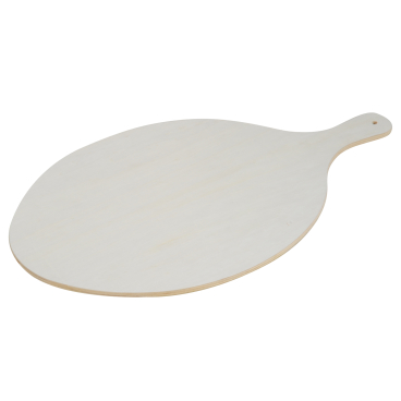 Kesper Flammkuchenbrett, Pappel, oval Maße (B x L x H): 38 x 30 x 0,8 cm, Länge mit Griff: 50 cm - Bild-Darstellung des Produktes 1