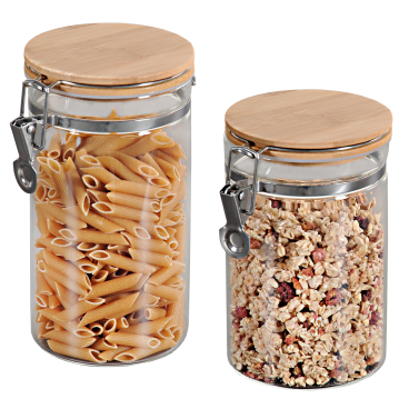 Kesper Aufbewahrungsglas mit Bügelverschluss, Set, 2-teilig 1 Set - Bild-Darstellung des Produktes 1