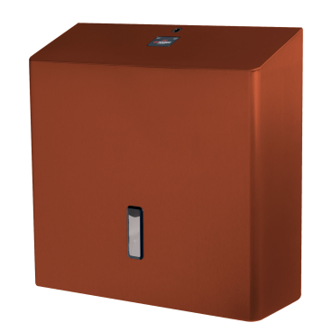 SanTRAL® Plus JRU 1 Toilettenpapierspender Jumborollen, Ø 330 mm Farbe: kupfer metallic, P CR - Bild-Darstellung des Produktes 1