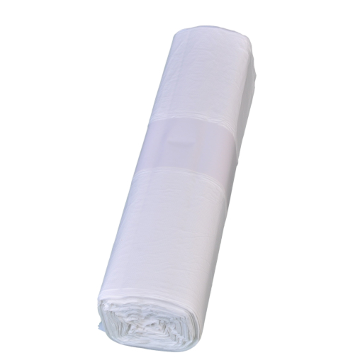 Müllbeutel weiss, 30 + 24 x 53 cm