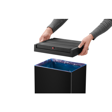 Hailo Big Box Swing XL Großraummüllbox, 52 Liter Farbe: schwarz  
