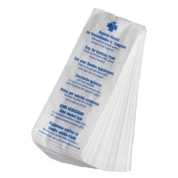 Hygienebeutel 7-sprachig bedruckt weiß 1 Karton = 1000 Stück - Bild-Darstellung des Produktes 1