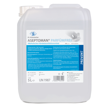 Dr. Schumacher ASEPTOMAN® Händedesinfektion parfümfrei 5 Liter - Kanister - Bild-Darstellung des Produktes 1