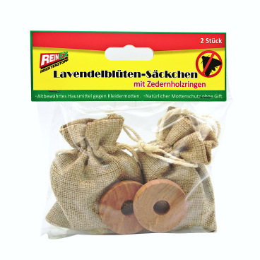 Reinex Insektenstopp Hausmittel gegen Kleidermotten, Lavendel 1 Packung = 2 Säckchen - Bild-Darstellung des Produktes 1