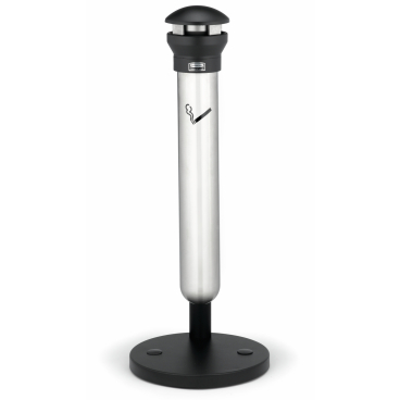 Rubbermaid INFINITY Standascher outdoor mit schwarzem Deckel – 1 Behälter mit Fuß