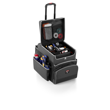Rubbermaid QUICK CART Reinigungswagen, eleganter Trolley, grau Kapazität: 30 lb / 13,61 kg - Bild-Darstellung des Produktes 1