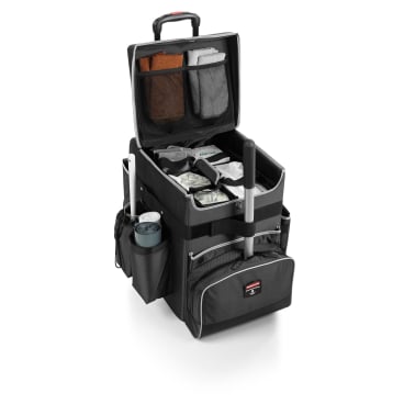 Rubbermaid QUICK CART Reinigungswagen, eleganter Trolley, grau Kapazität: 40 lb / 18,14 kg - Bild-Darstellung des Produktes 1