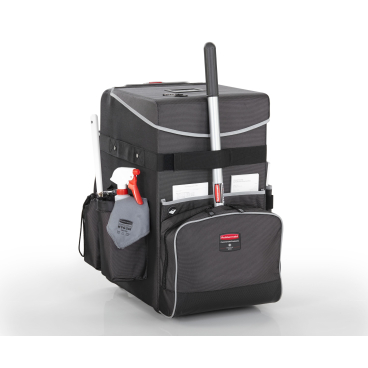 Rubbermaid QUICK CART Reinigungswagen, eleganter Trolley, grau Kapazität: 60 lb / 27,22 kg - Bild-Darstellung des Produktes 1