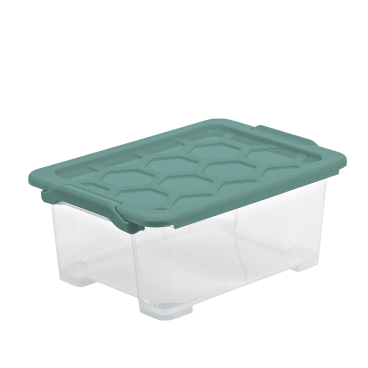 Rotho EVO SAFE Box mit Deckel, mistletoe green Fassungsvermögen: 11 Liter - Bild-Darstellung des Produktes 1