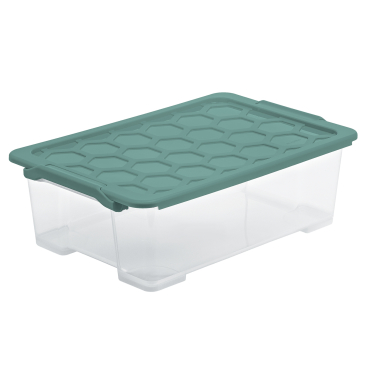 Rotho EVO SAFE Box mit Deckel, mistletoe green Fassungsvermögen: 30 Liter - Bild-Darstellung des Produktes 1