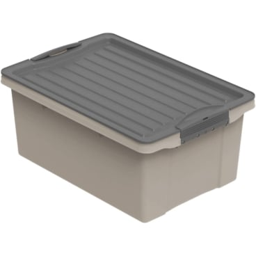 Rotho COMPACT A4 Stapelbox, 13 Liter Farbe: anthrazit/ cappuccino - Bild-Darstellung des Produktes 1