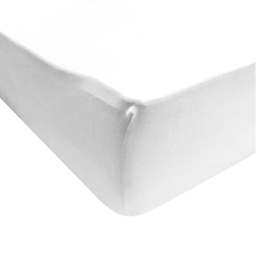 Linco Jersey Spannbettlaken Baumwolle, mit Gummi, weiß 1 Karton = 20 Laken, 200 x 200 cm - Bild-Darstellung des Produktes 1