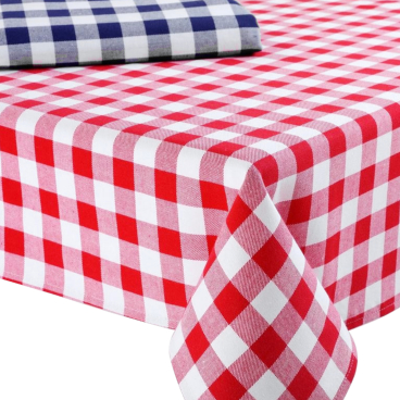 Linco ZÜCHEN Tischdecke Baumwolle, rot und weiß kariert 1 Karton = 40 Stück, 100 x 100 cm - Bild-Darstellung des Produktes 1