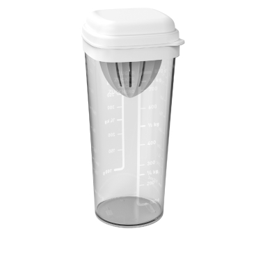 Rotho LOFT Shaker 5-in-1, 1 Liter Farbe: weiß - Bild-Darstellung des Produktes 1