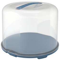 Rotho Kunststoff AG Rotho FRESH Tortenglocke XL, 26 cm Höhe, Kuchenglocke ideal zum sicheren Transport geeignet, Farbe: horizon blue 1046106161