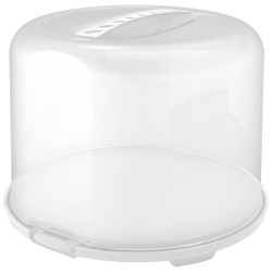 Rotho Kunststoff AG Rotho FRESH Tortenglocke XL, 26 cm Höhe, Kuchenglocke ideal zum sicheren Transport geeignet, Farbe: weiß 1046101100